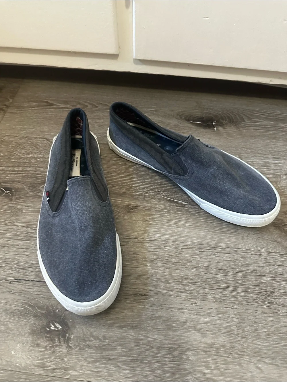 Ben Sherman Men's Slip-On Canvas Loafers - Charcoal